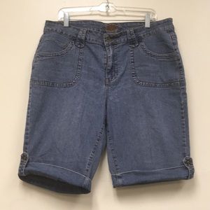 Revolt Jean Cuffed Shorts